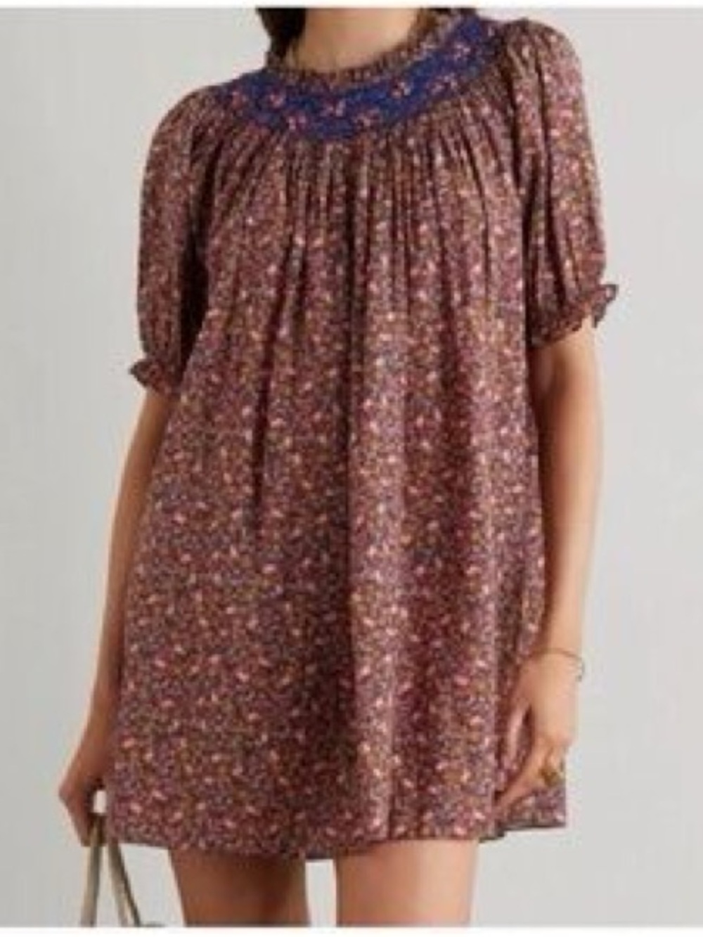 Doen Odessa Dress Smocked Floral